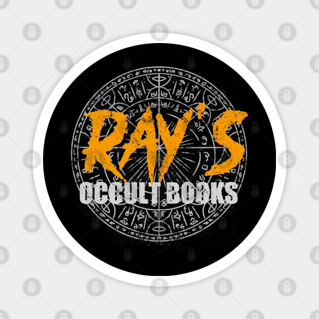 Ray's Occult books Magnet by littlepdraws